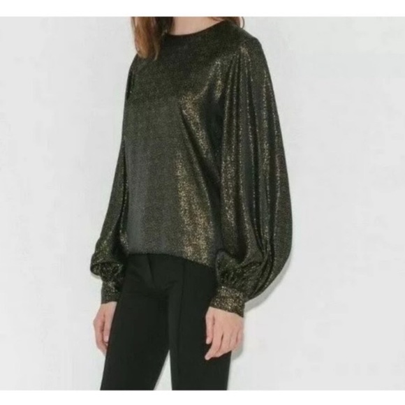 Nili Lotan Loretta metallic top - Picture 1 of 10